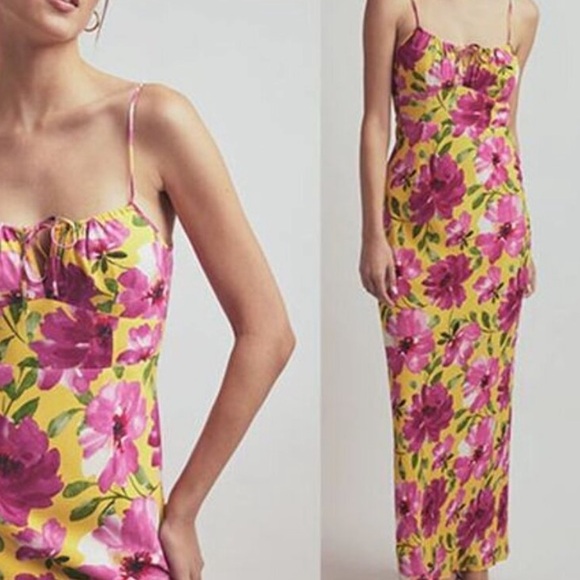 Favorite Daughter Dresses & Skirts - Favorite Daughter The One That Got Away Floral Keyhole Maxi Dress Size 6